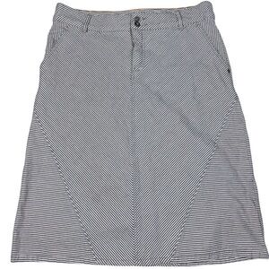 Anthropologie Pilcro and the Letterpress Railroad Striped Denim Pencil Skirt